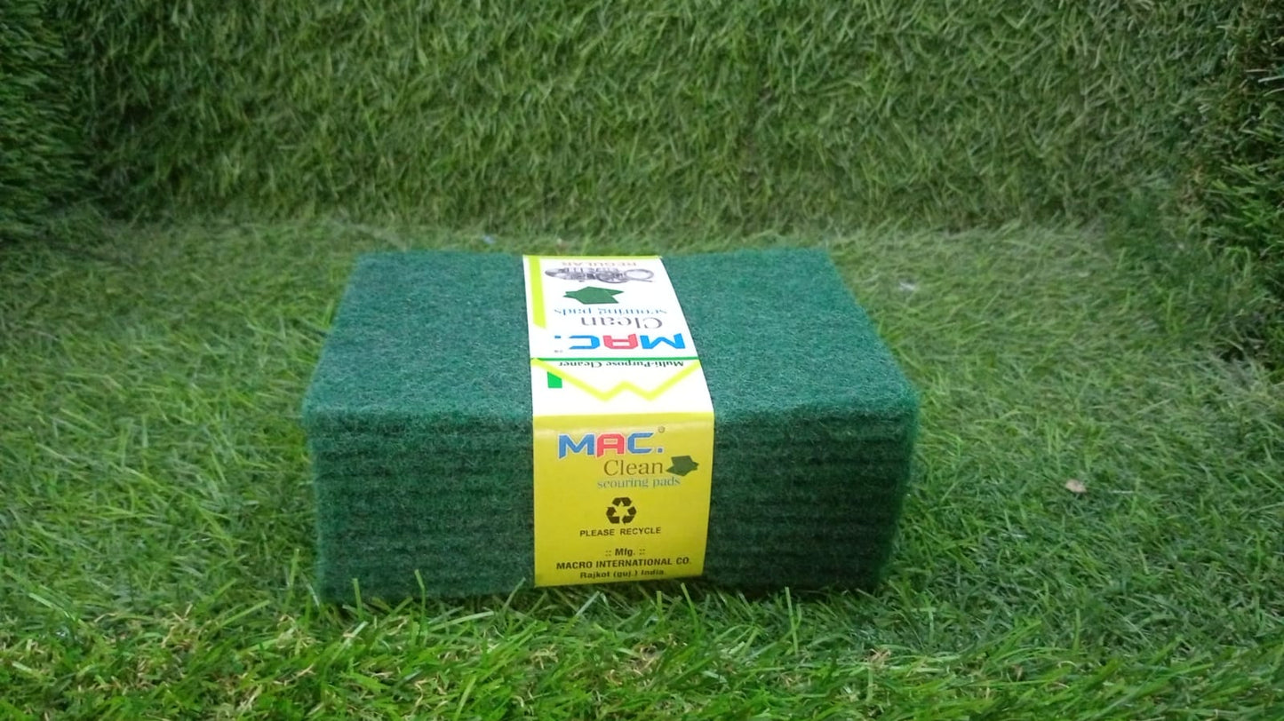 Scrub Sponge Cleaning Pads Aqua Green 10PCS