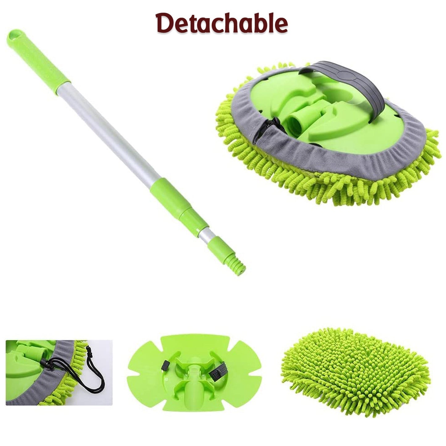 4987 Car Duster Microfiber Flexible Duster Car Wash | Car Cleaning Accessories | Microfiber | brush | Dry/Wet Home, Kitchen, Office Cleaning Brush Extendable Handle