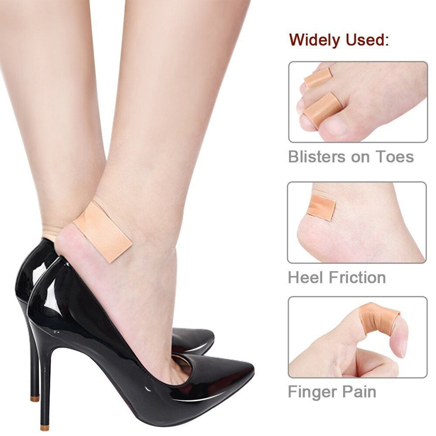 6224 Anti-Wear Foam Cotton Heel Sticker Tape Patch Blister Plaster Waterproof First Aid Blister Pedicure Pad Foot Care Insole