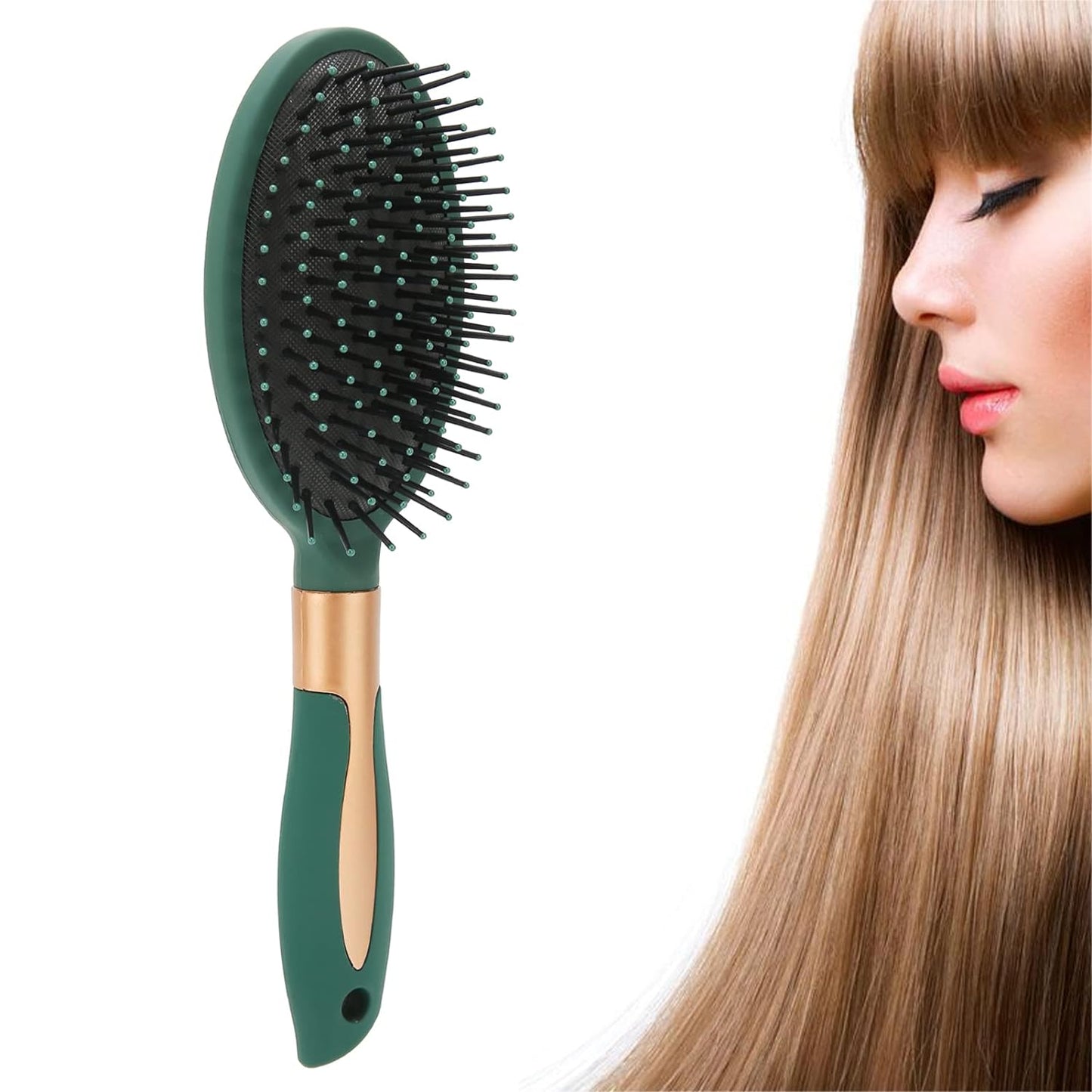 Massage Comb, Air Cushion Massage Hair Brush Ergonomic Matt Disappointment for Straight Curly Hair Cushion Curly Hair Comb for All Hair Types, Home Salon DIY Hairdressing Tool (1 Pc)