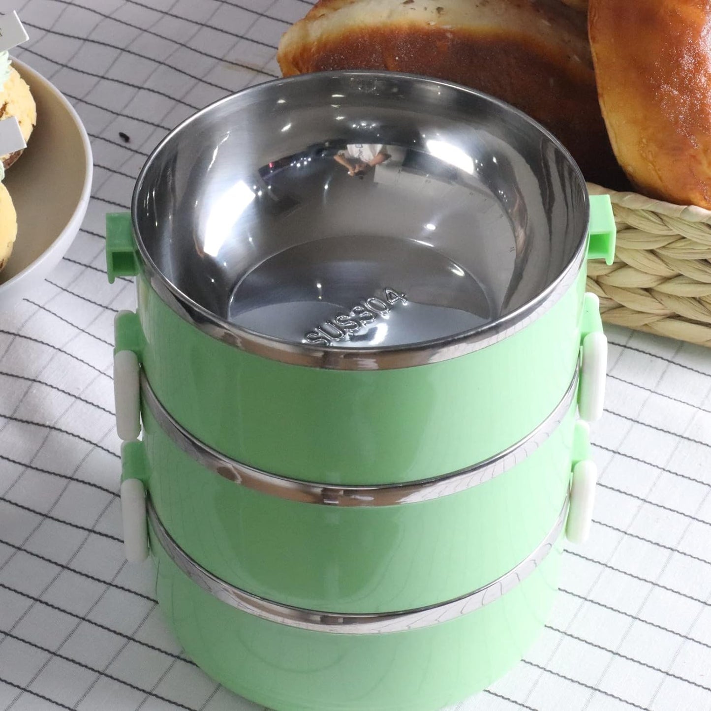 3 Layer Doraemon Lunch Box Tiffin High Quality Steel Lunch Box 3 Layer Tiffin For School ,Office & Traveling Use