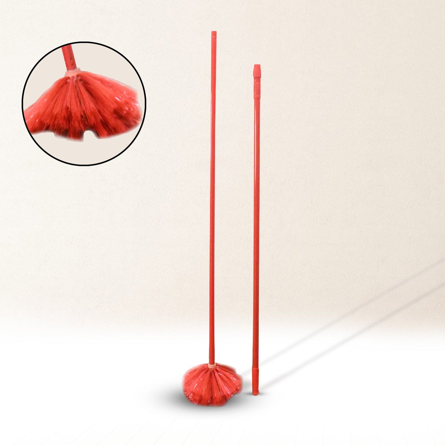 Cobweb Brush With Metal Strong Long Extendable Handle for Dusting, Ceiling Cobweb Cleaning, Brush for Lights, Fans & Webs Cleaning for Home / Kitchen (90 Inch / MOQ :- 6 Pc)