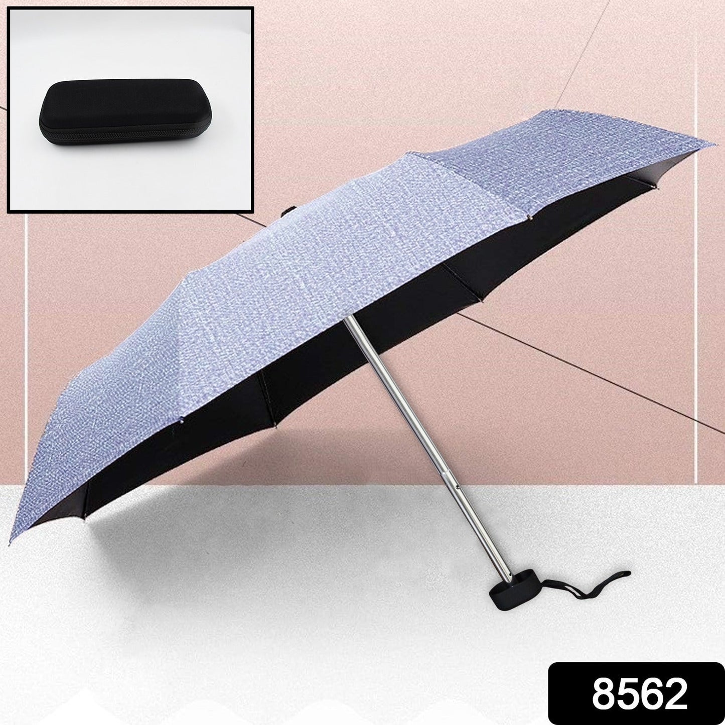 3-Fold Umbrella Summer Sun and Rain Protection Foldable Cute Umbrella || UV Protection Rain Sun Umbrella || Travel Accessories || Umbrella for Children, Girls, and Boys (1 Pc / With Zip Case)