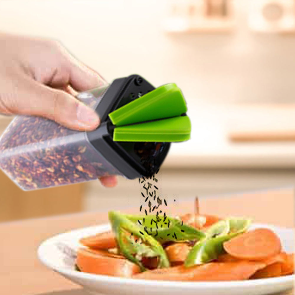 2242A Multipurpose Spice Rack For kitchen Plastic Made set of 4 Jar