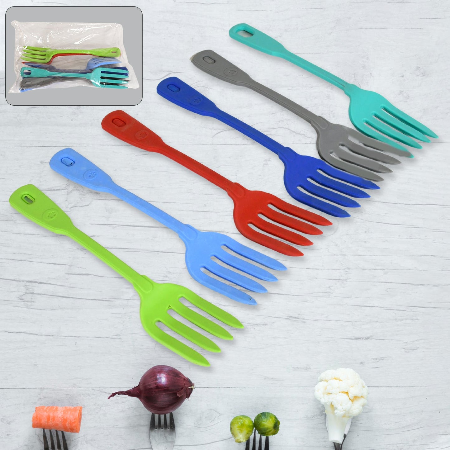 Multipurpose Silicone Spoon, Silicone Basting Spoon Non-Stick Kitchen Utensils Household Gadgets Heat-Resistant Non Stick Spoons Kitchen Cookware Items For Cooking and Baking (6 Pcs Set)