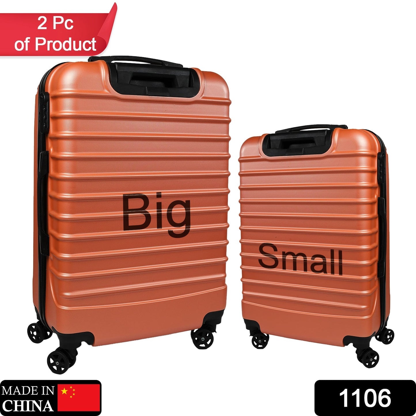1106 Luxury Traveling bag 4 Spiner Wheel Trolley Bag Large Bag Store Extra Luggage In Bag For Traveling Use Large Bag ( Set of 2 Pc )