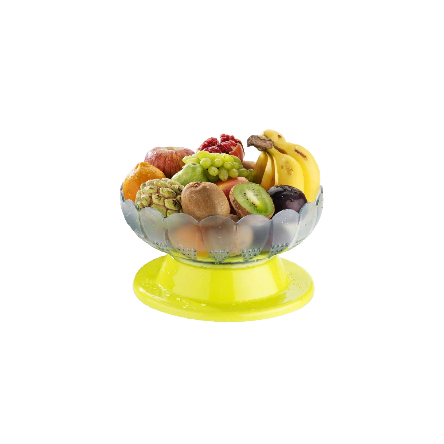 2459 Absolute Plastic Round Revolving Fruit and Vegetable Bowl