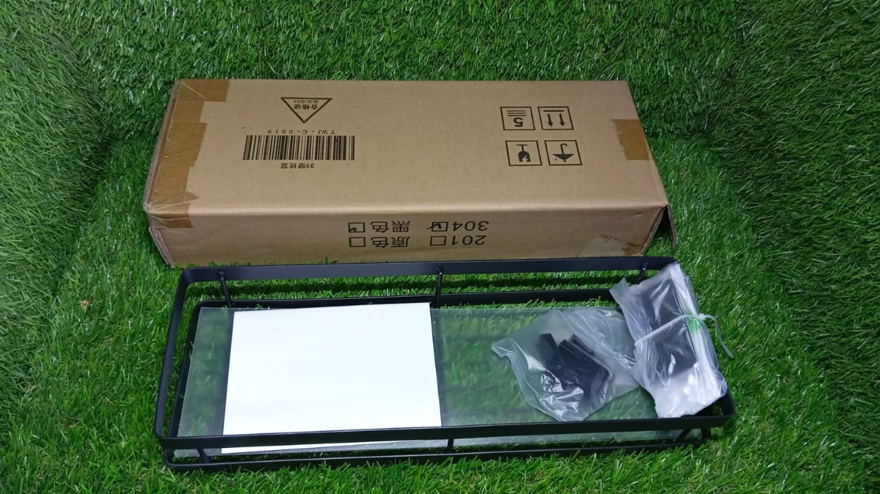 4924 35cm Metal Space Saving Multi-Purpose Kitchen Spice Rack Storage Organizer Shelf Stand .