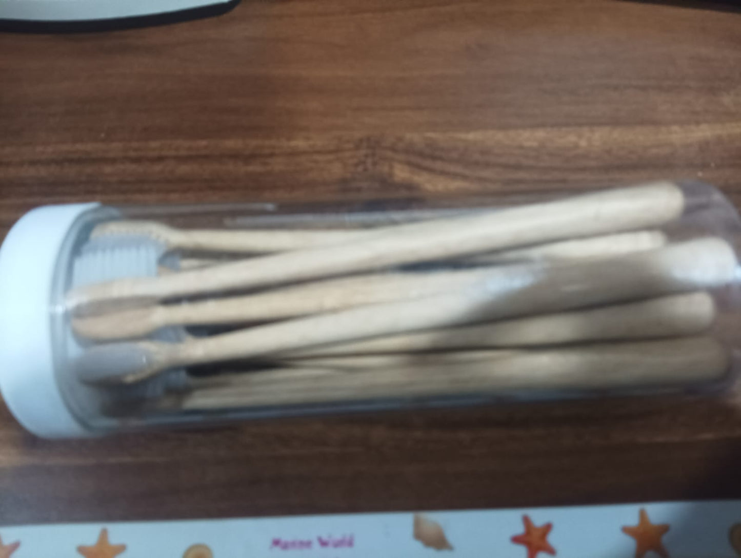 Bamboo Wooden Toothbrush Soft Toothbrush Wooden Child Bamboo Toothbrush Biodegradable Manual Toothbrush for Adult, Kids (15 pcs set / With Round Box)