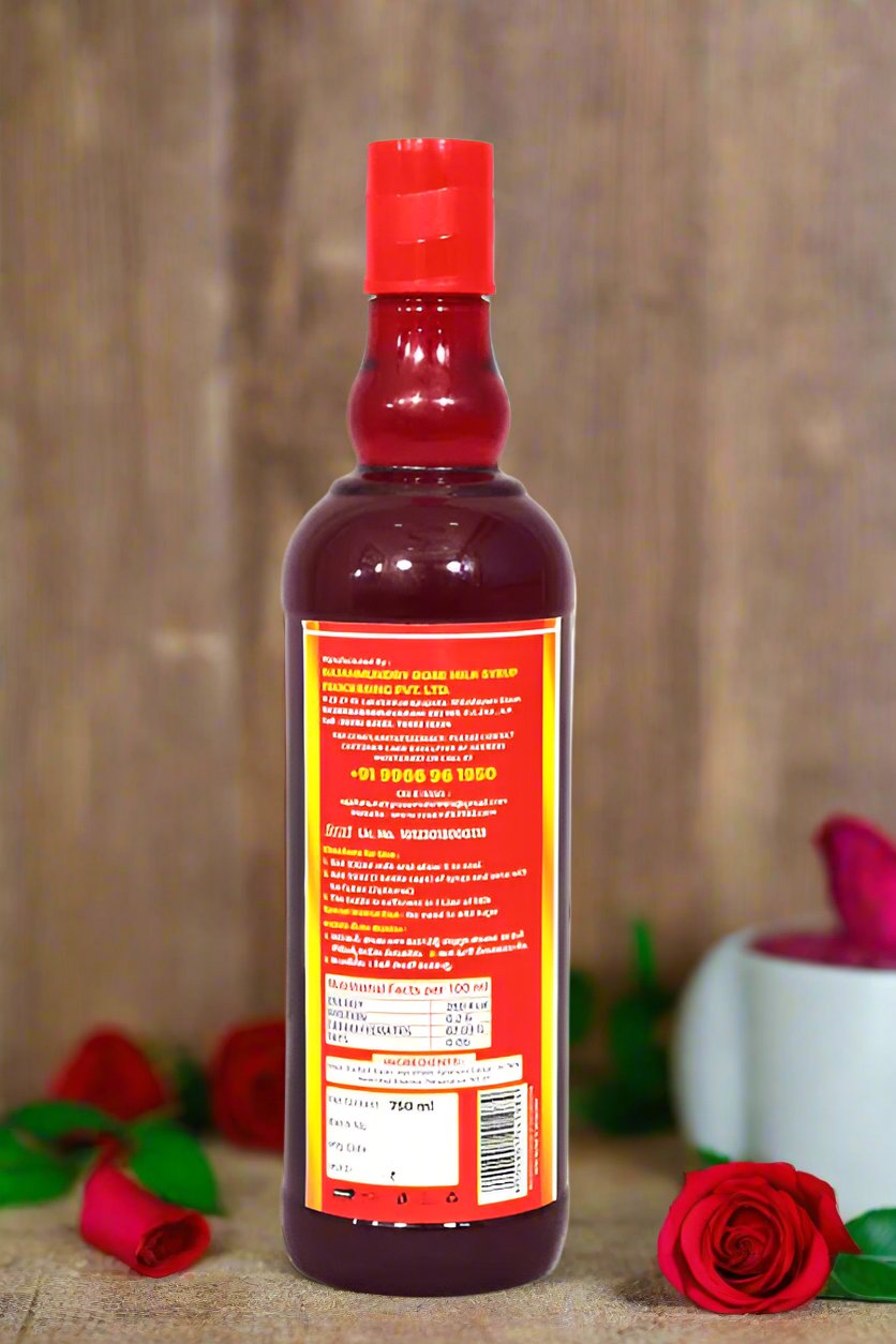 Famous Rajahmundry Rose Milk Syrup 750 ml
