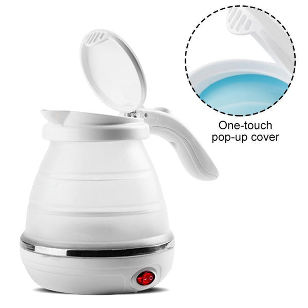2137 Silicone Foldable Collapsible Electric Water Kettle Camping Boiler
