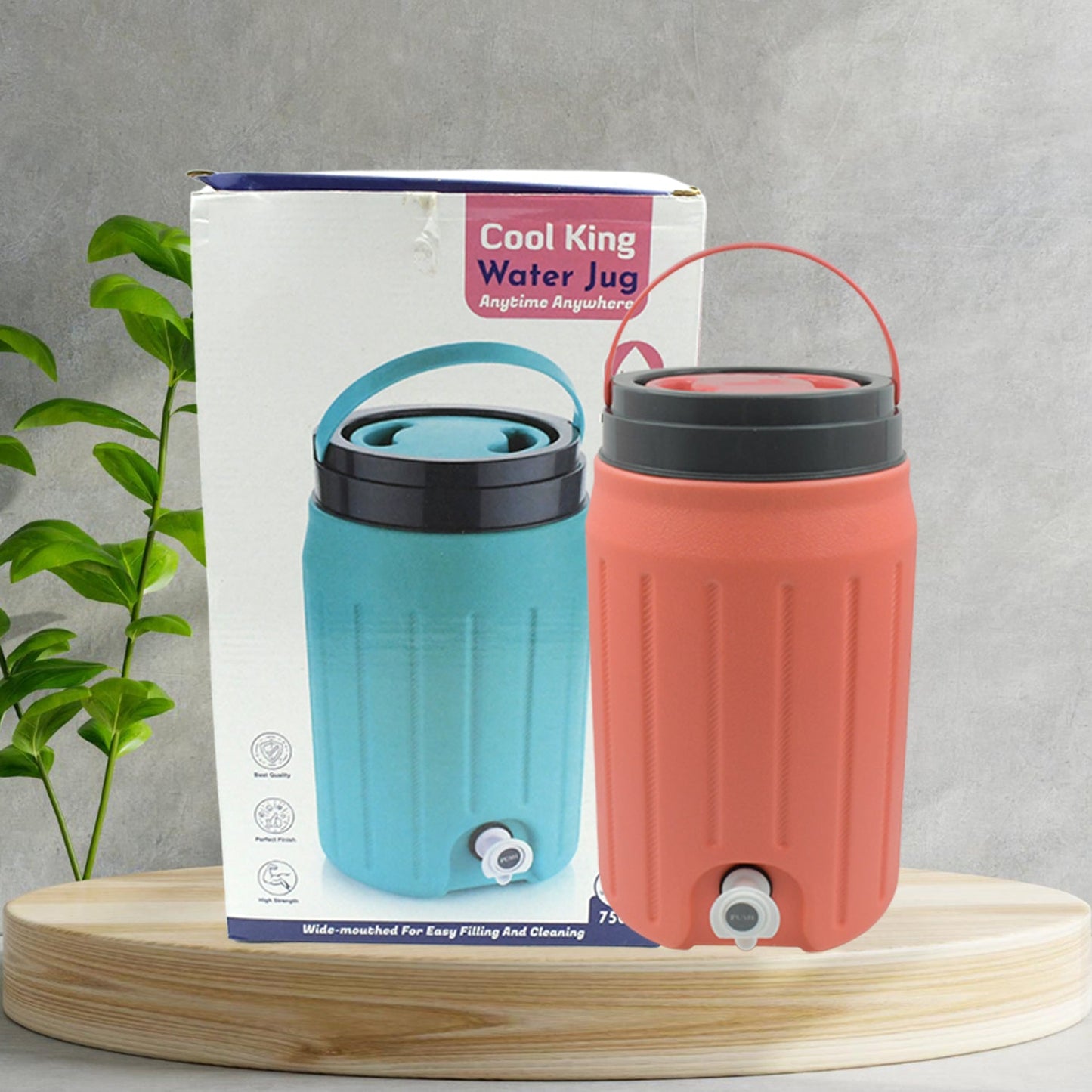 Insulated Water Jug with Tap (12000ml): Leakproof, Travel Cooler