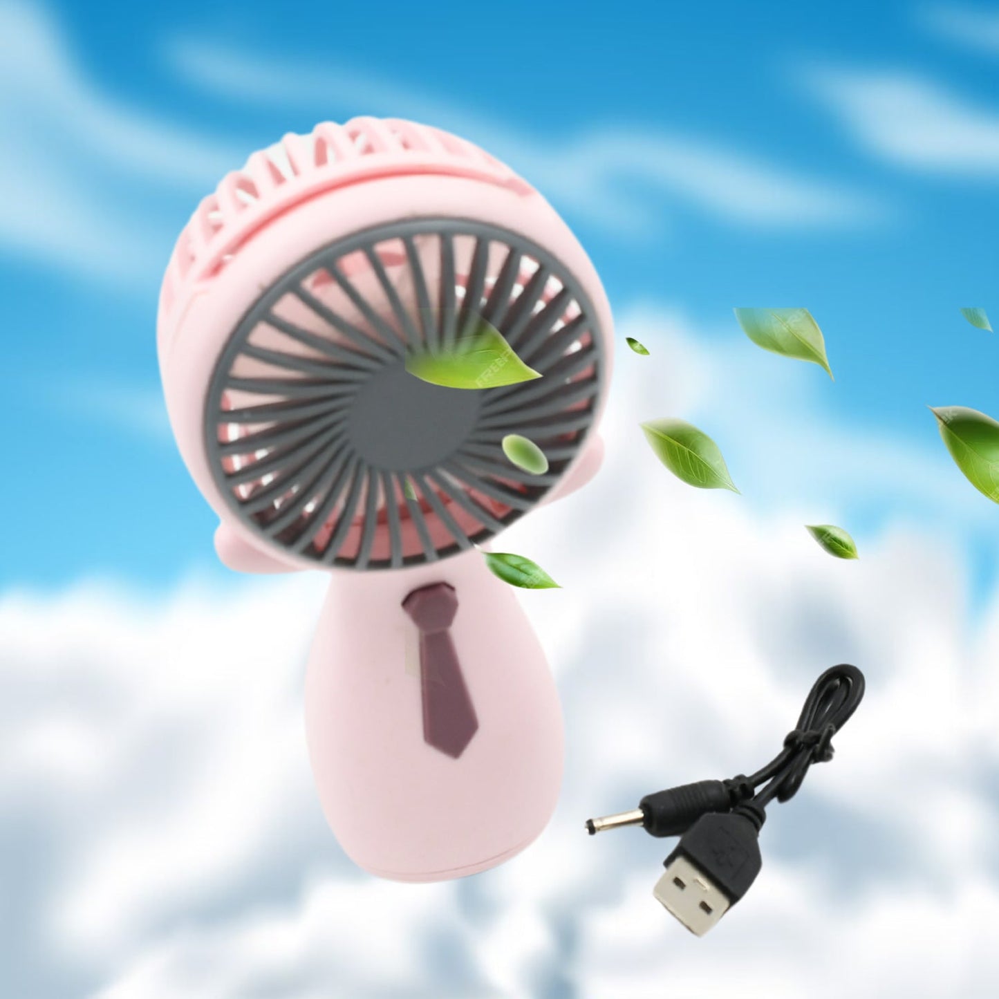 Portable Small Electric Fan Handheld, Rechargeable Mini Student Handheld Dormitory Class Personal Fan