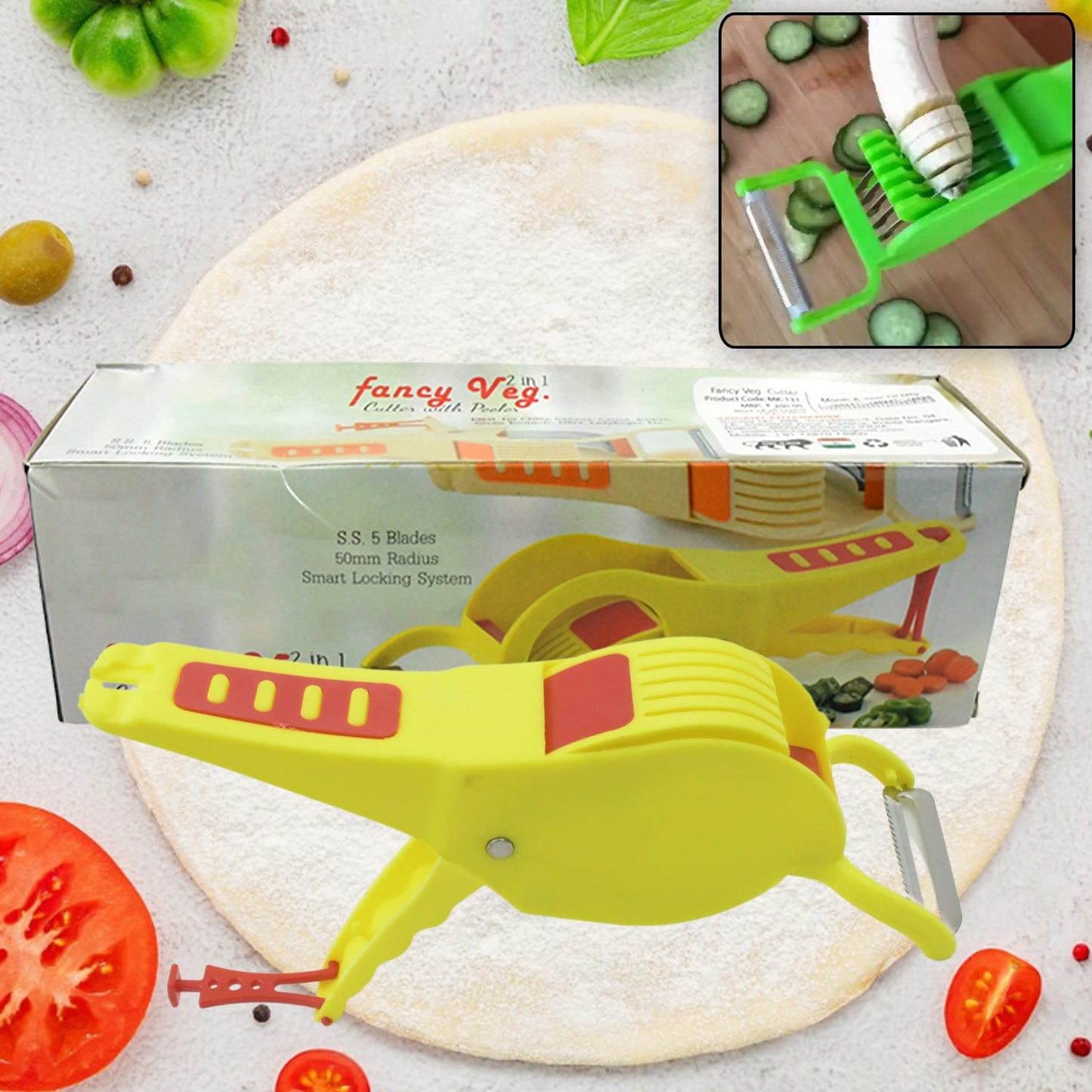 2-in-1 Vegetable and Fruits Cutter / Chopper