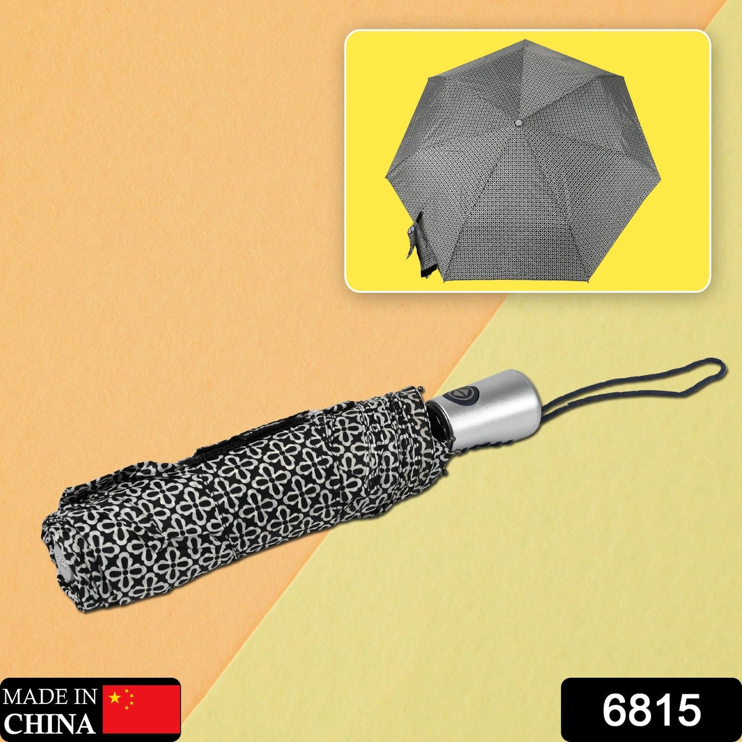 6815 PRINTED UMBRELLA 3 FOLD UMBRELLA TRAVEL UMBRELLA WITH WIND VENT,UMBRELLA 