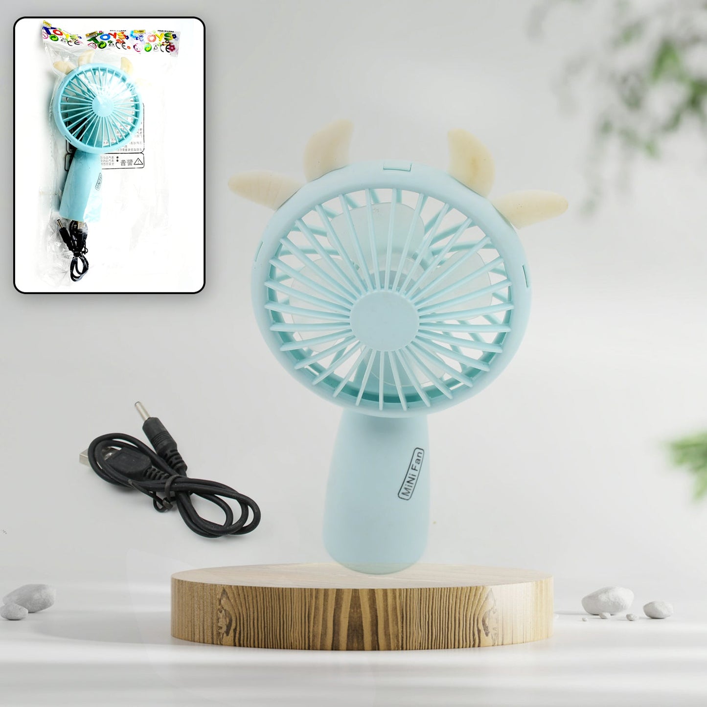 Mini Handheld Fan, Portable Rechargeable Mini Fan for Home, Office, Travel and Outdoor Use (1 Pc)