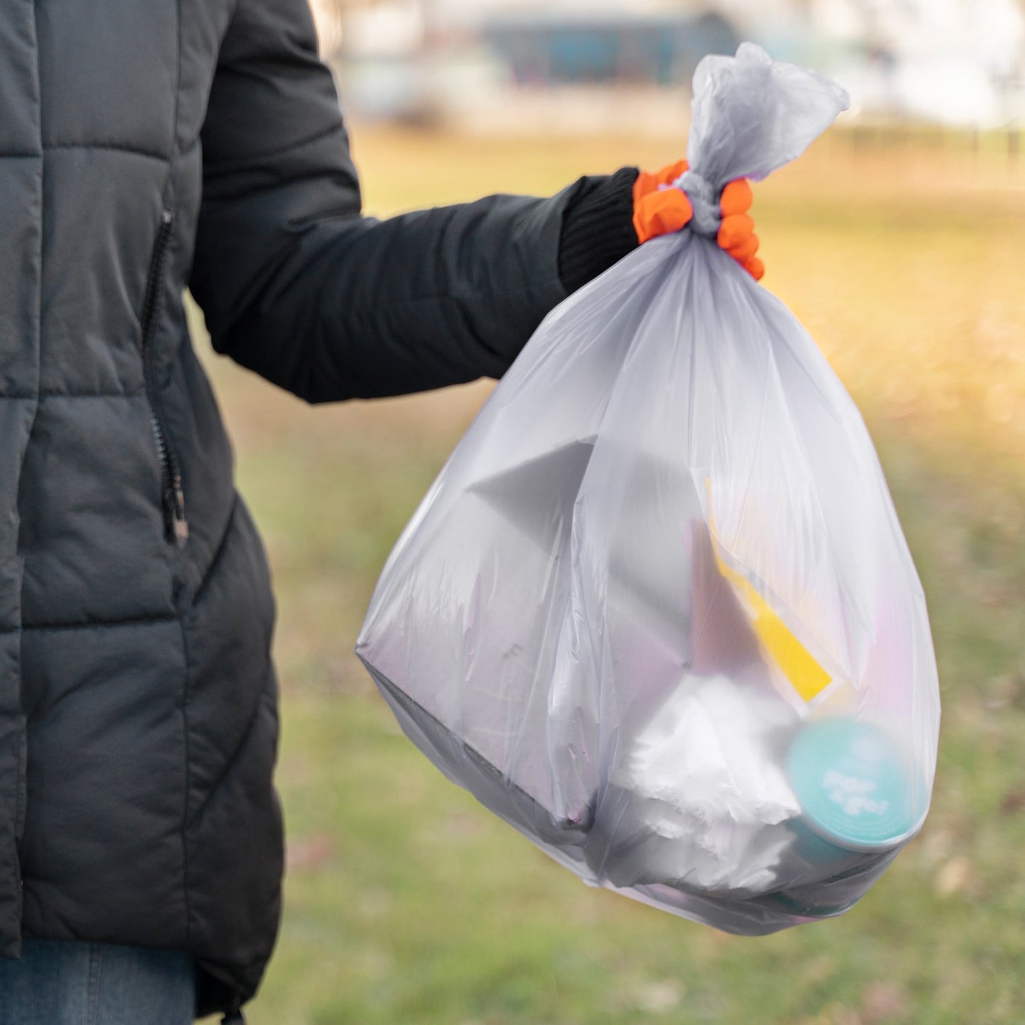 Black 1Roll Garbage Bags/Dustbin Bags/Trash Bags