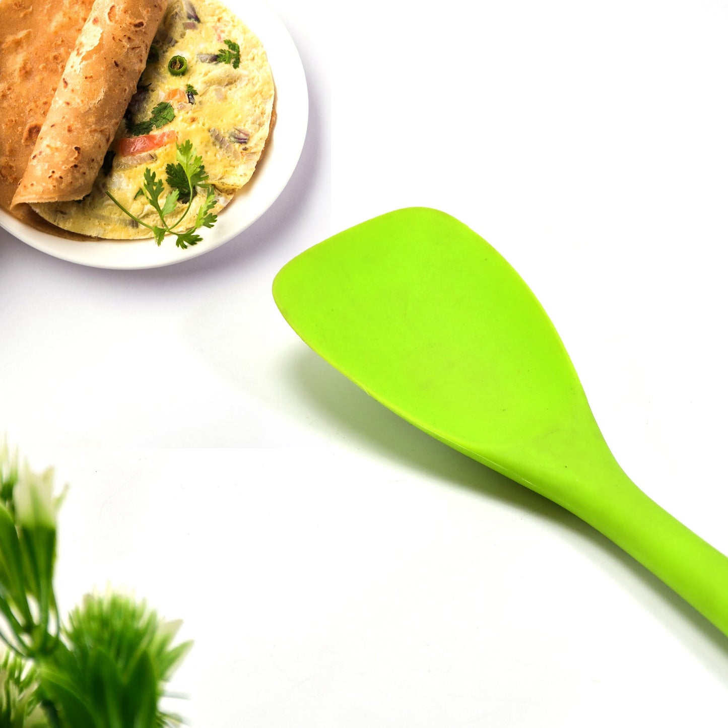 2866 Silicone Spoonula, Spatula Spoon, High Heat Resistant, Non Stick Rubber Utensil 