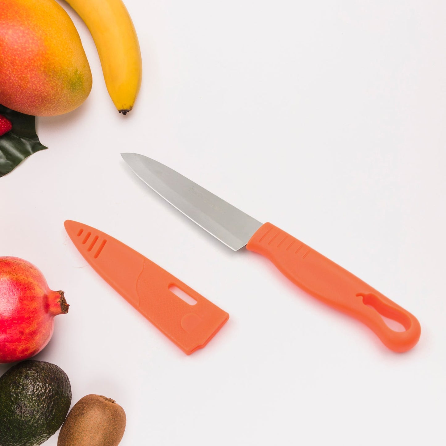 Stainless Steel Knife For Kitchen Use, Knife Set, Knife & Non-Slip Handle With Blade Cover Knife, Fruit, Vegetable,Knife Set (1 Pc)