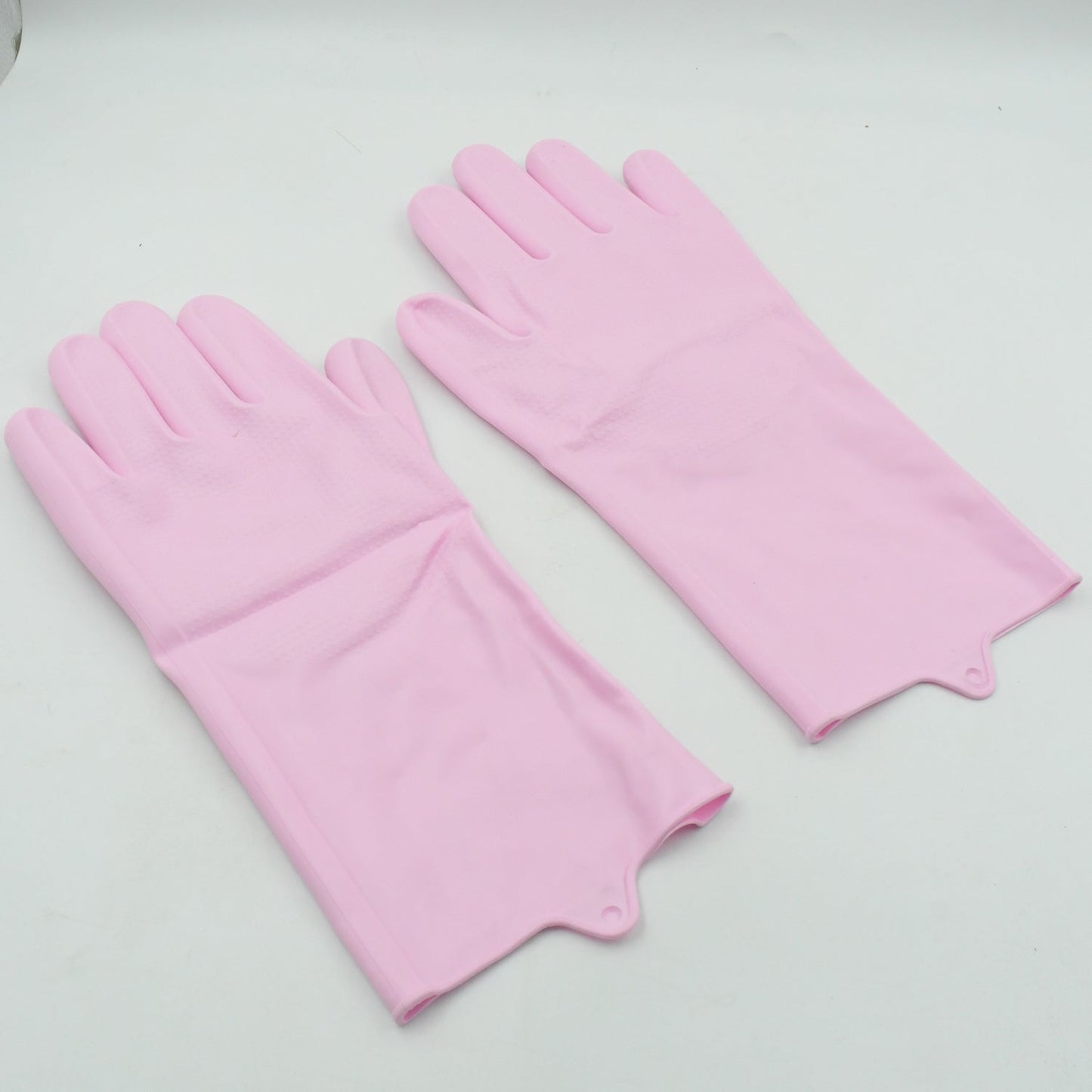 Dishwashing Gloves with Scrubber| Silicone Cleaning Reusable Scrub Gloves for Wash Dish Kitchen| Bathroom| Pet Grooming Wet and Dry Glove (1 Pair , 196Gm)