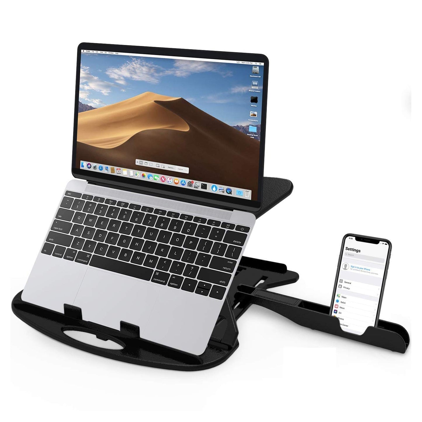 6226 Adjustable Laptop Stand Patented Riser. With Portable Mobile Stand 