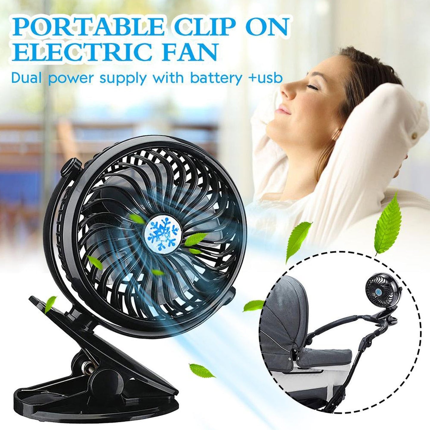 4824 Mini USB Clip Fan widely used in summers for cool down rooms and body purposes. 