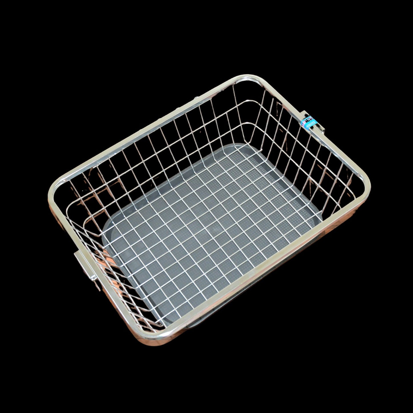 Dish Drainer Rack  With Drip Tray Stainless Steel Dish Drainer Rack with Drip Tray, Utensil Drying Stand for Kitchen Plate Rack Bartan Basket for Kitchen Utensils/Dish Drying Rack with Drainer/Bartan Basket/Plate Stand ( 57 x 45 x 19 cm)