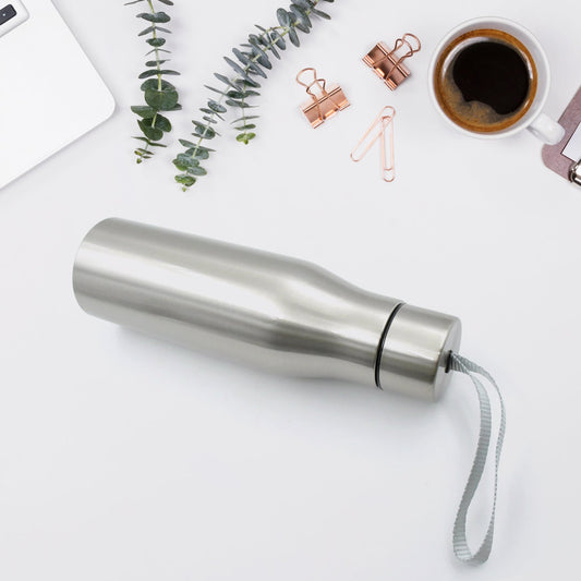 Water Bottle for Office, Thermal Flask, Stainless Steel Water Bottles With Dori Easy to Carry, Fridge Water Bottle, Hot & Cold Drinks, BPA Free, Leakproof, Portable For office/Gym/School 500 ML