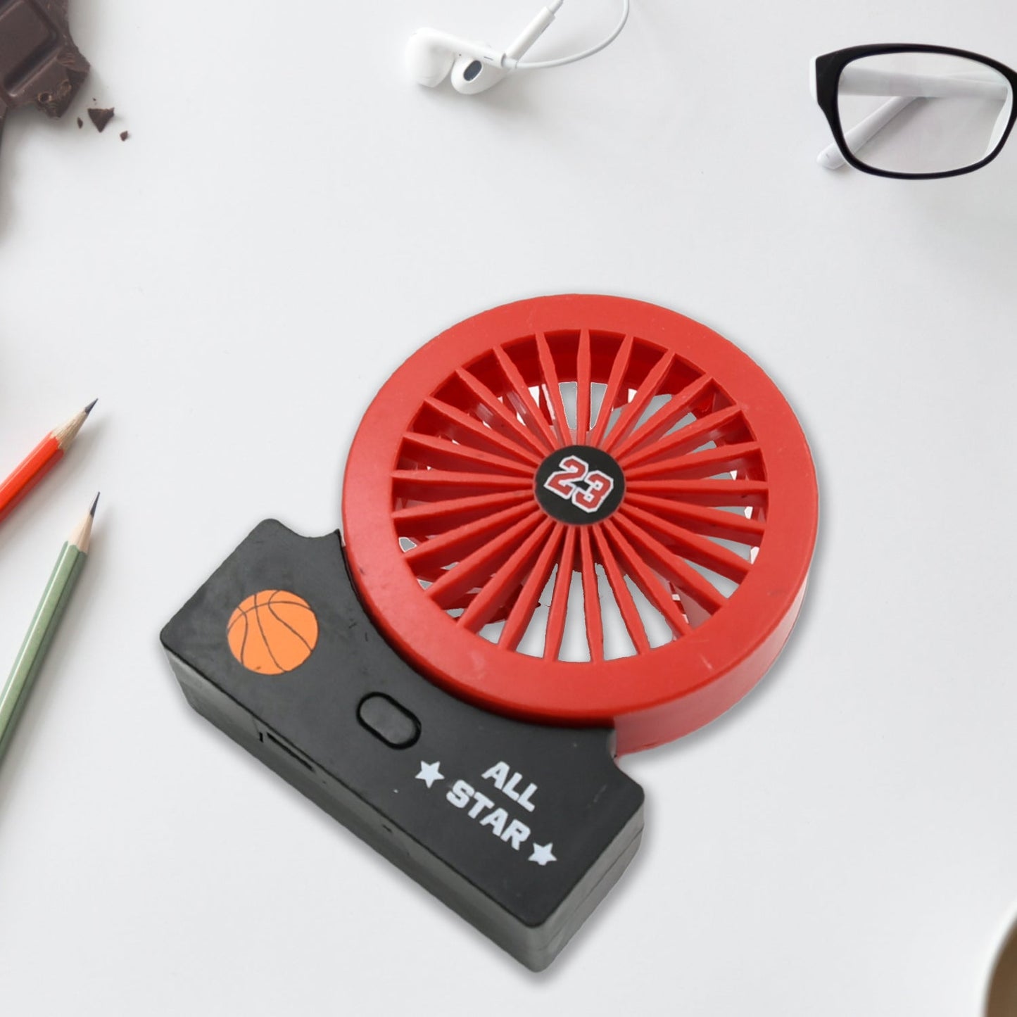 PORTABLE MINI DESK FAN, TABLE FAN WITH PERSONAL DESK FAN SUITABLE FOR OFFICE, SCHOOL & HOME USE (1Pc)