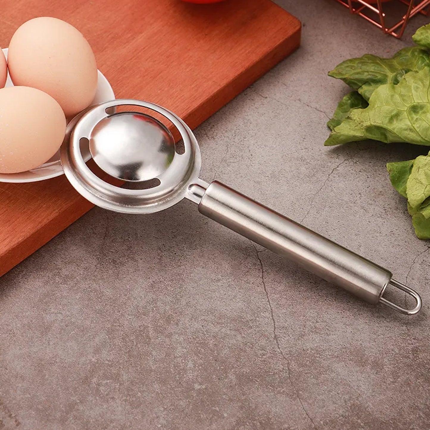 kitchen tools Egg Yolk White Separator Stainless Steel Egg White Separator Tools Eggs Yolk Filter Gadgets Kitchen Gadgets Separating Funnel Spoon Egg Divider Tools