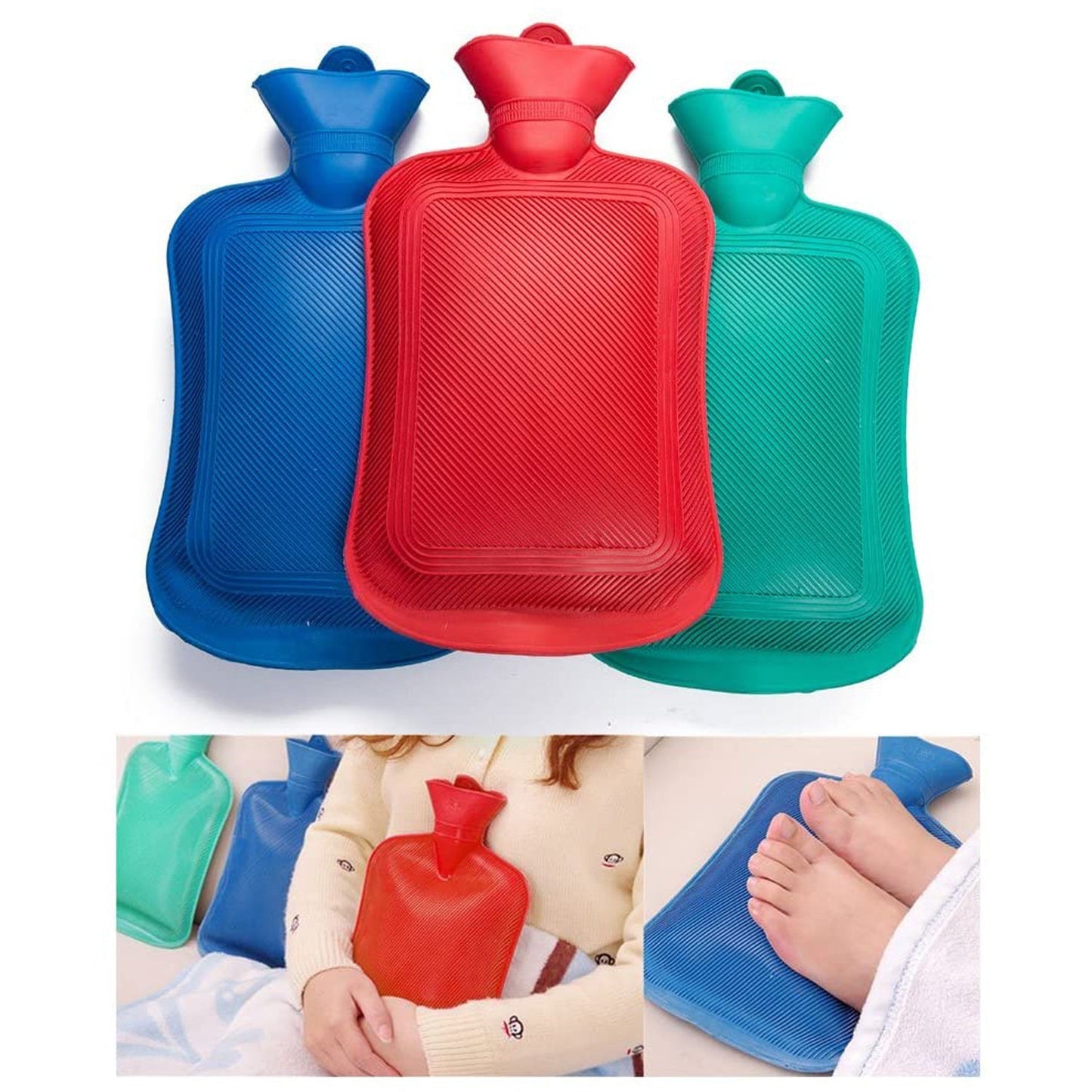 (Small) Rubber Hot Water Heating Pad Bag for Pain Relief - Jaatara(Small) Rubber Hot Water Heating Pad Bag for Pain ReliefJaataraJaataraJaatara