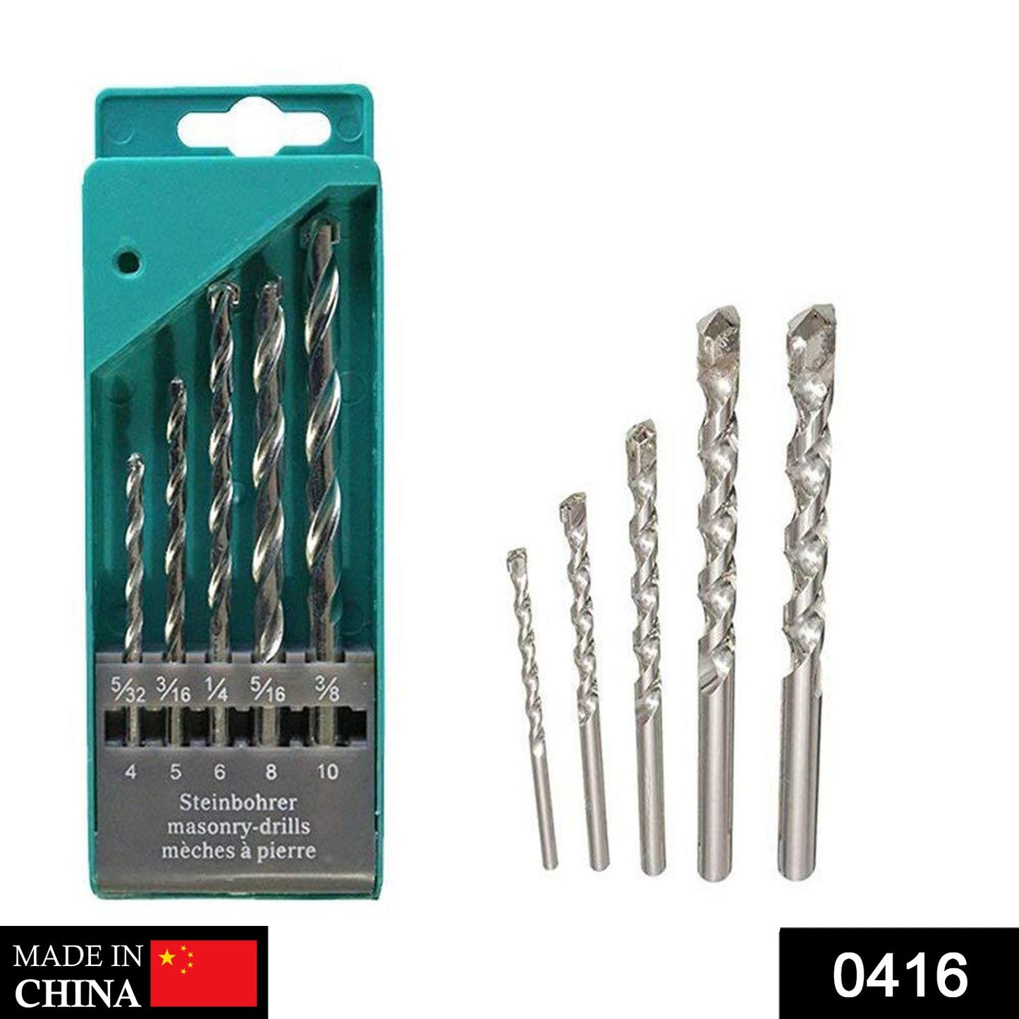 416 Metal Drill Bit Set (Multicolor, 5-Piece) 