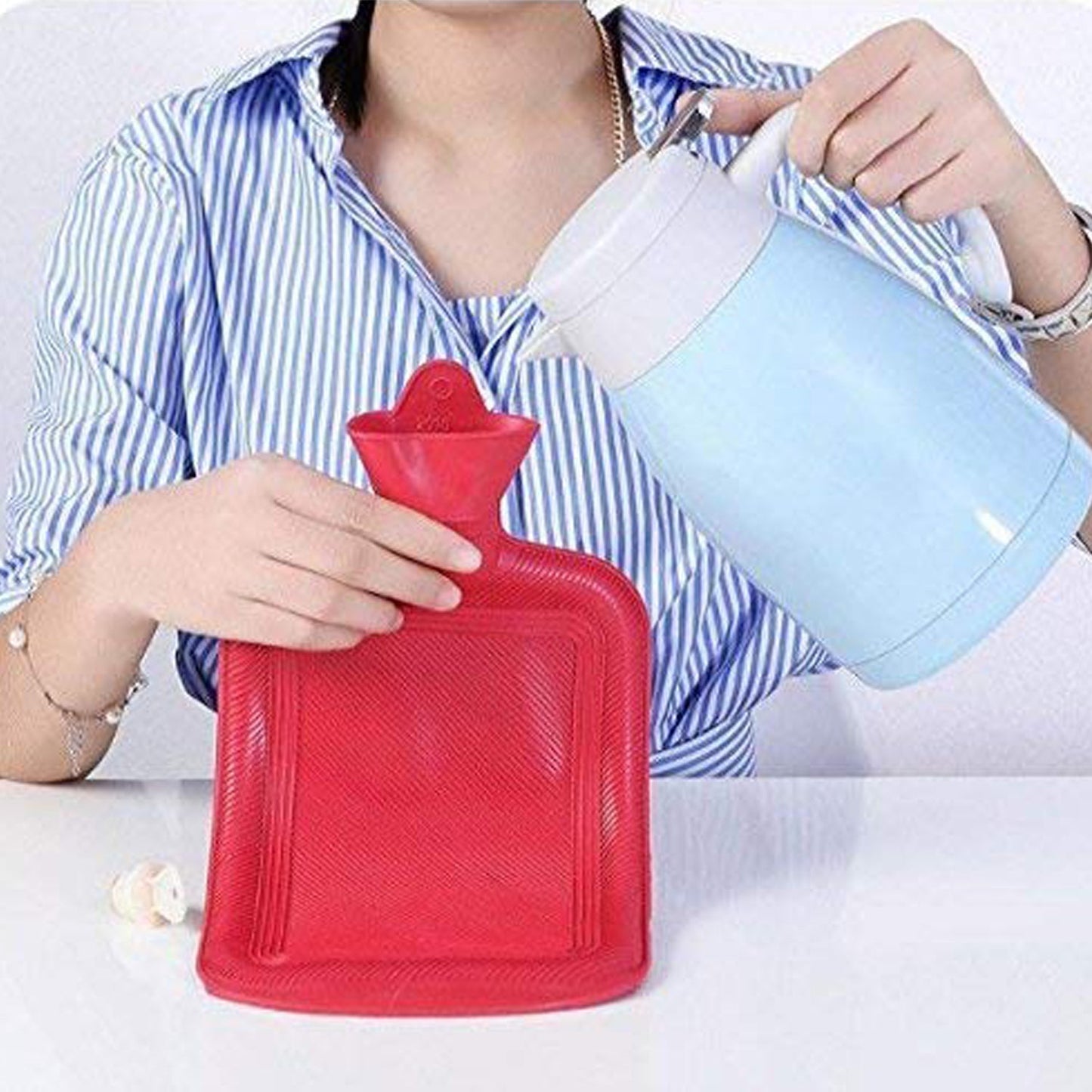 (Small) Rubber Hot Water Heating Pad Bag for Pain Relief - Jaatara(Small) Rubber Hot Water Heating Pad Bag for Pain ReliefJaataraJaataraJaatara