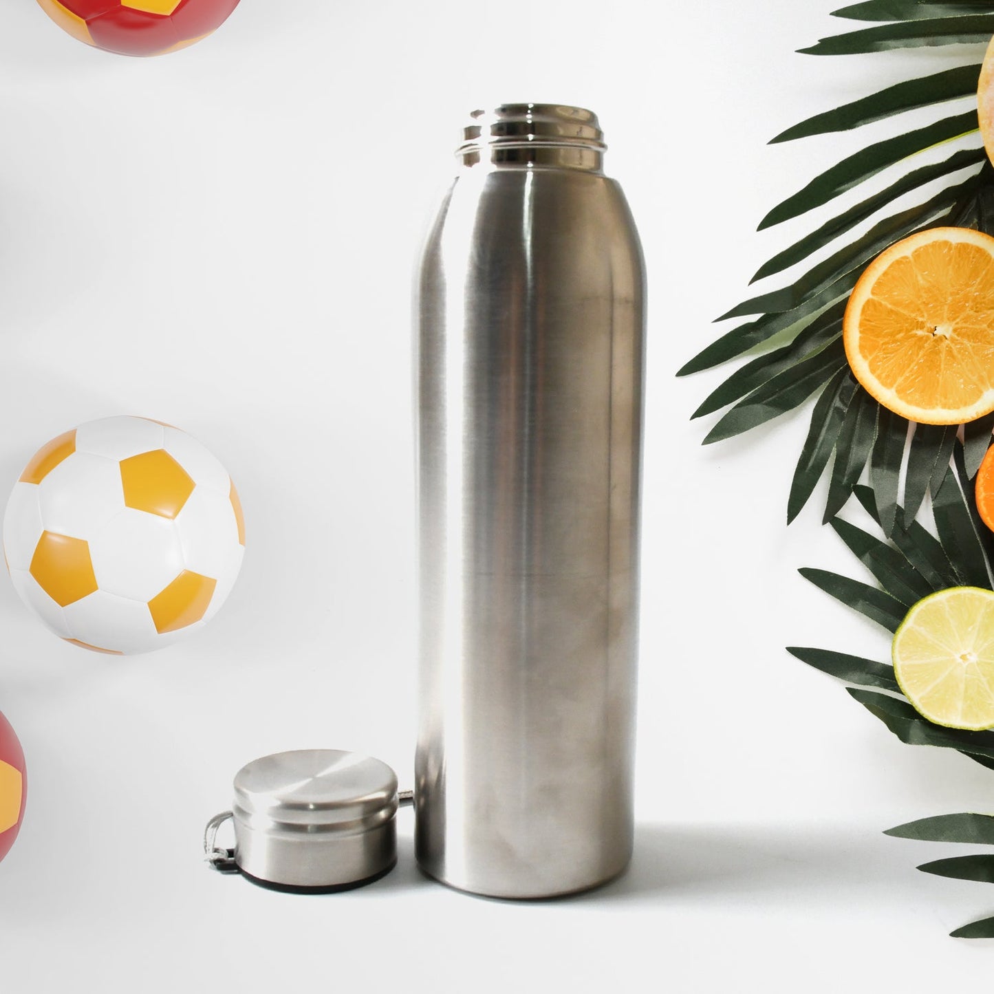 Stainless Steel Water Bottle, Fridge Water Bottle, Leak Proof, Rust Proof, Hot & Cold Drinks, BPA Free Food Grade Quality, Steel fridge Bottle For office / Gym / School (600 ML Approx)