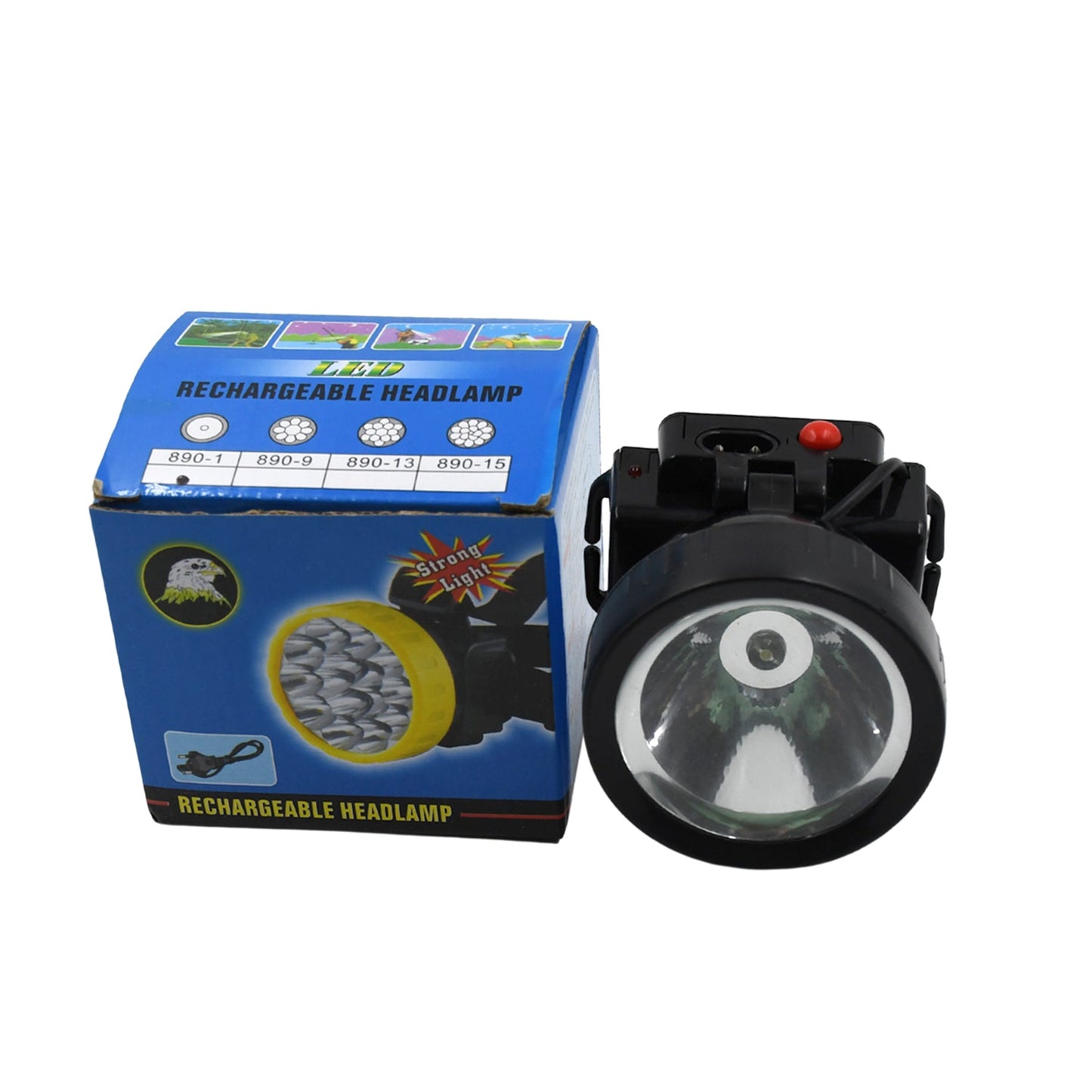 HEAD LAMP 1 LED LONG RANGE RECHARGEABLE HEADLAMP ADJUSTMENT LAMP USE FOR FARMERS, FISHING, CAMPING, HIKING, TREKKING, CYCLING