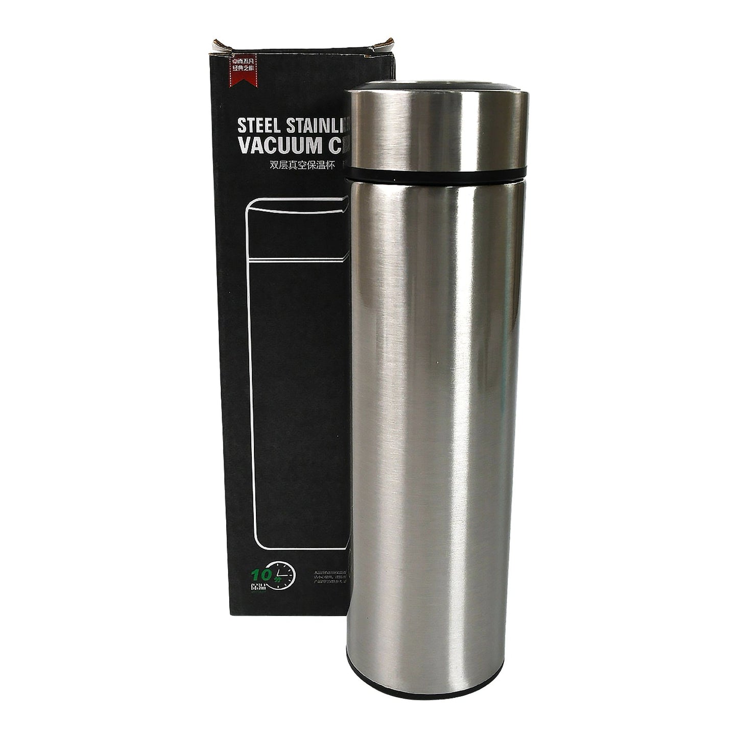 Double Stainless Steel Wall Smart Flask Vacuum Insulated Water Bottle | Perfect for Hot and Cold Drinks | for Campaign Travelling (450ml)