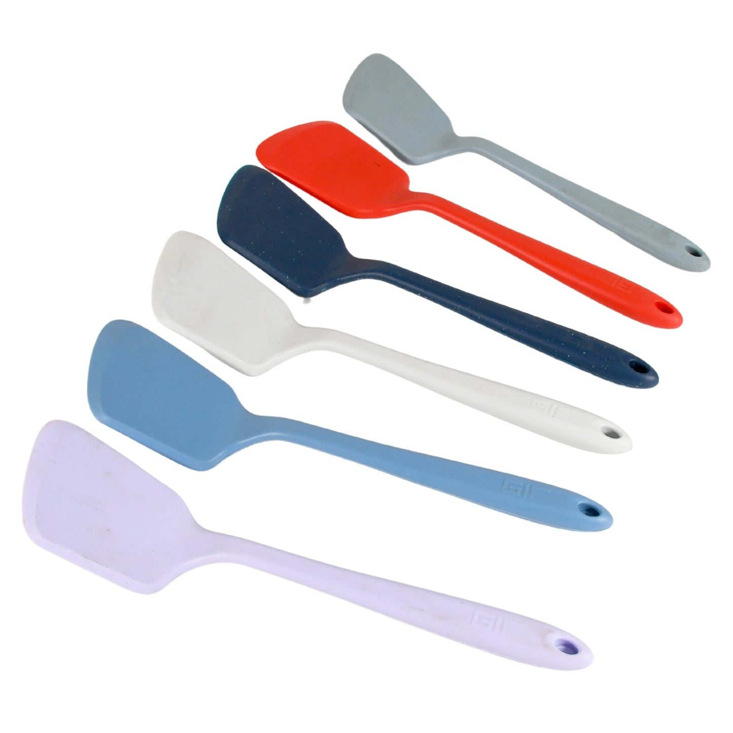 Multipurpose Silicone Spoon, Silicone Basting Spoon Non-Stick Kitchen Utensils Household Gadgets Heat-Resistant Non Stick Spoons Kitchen Cookware Items For Cooking and Baking (6 Pcs Set)