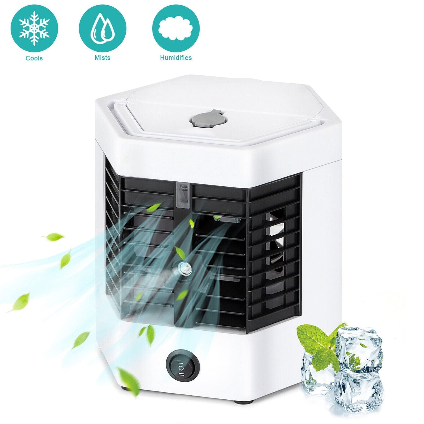 1488 Mini Air Conditioner ARCTIC COOLER Air Cooler Humidifier Mini Portable Air Cooler Fan Arctic Air Personal Space Cooler The Quick & Easy Way to Cool Any Space Air Conditioner 