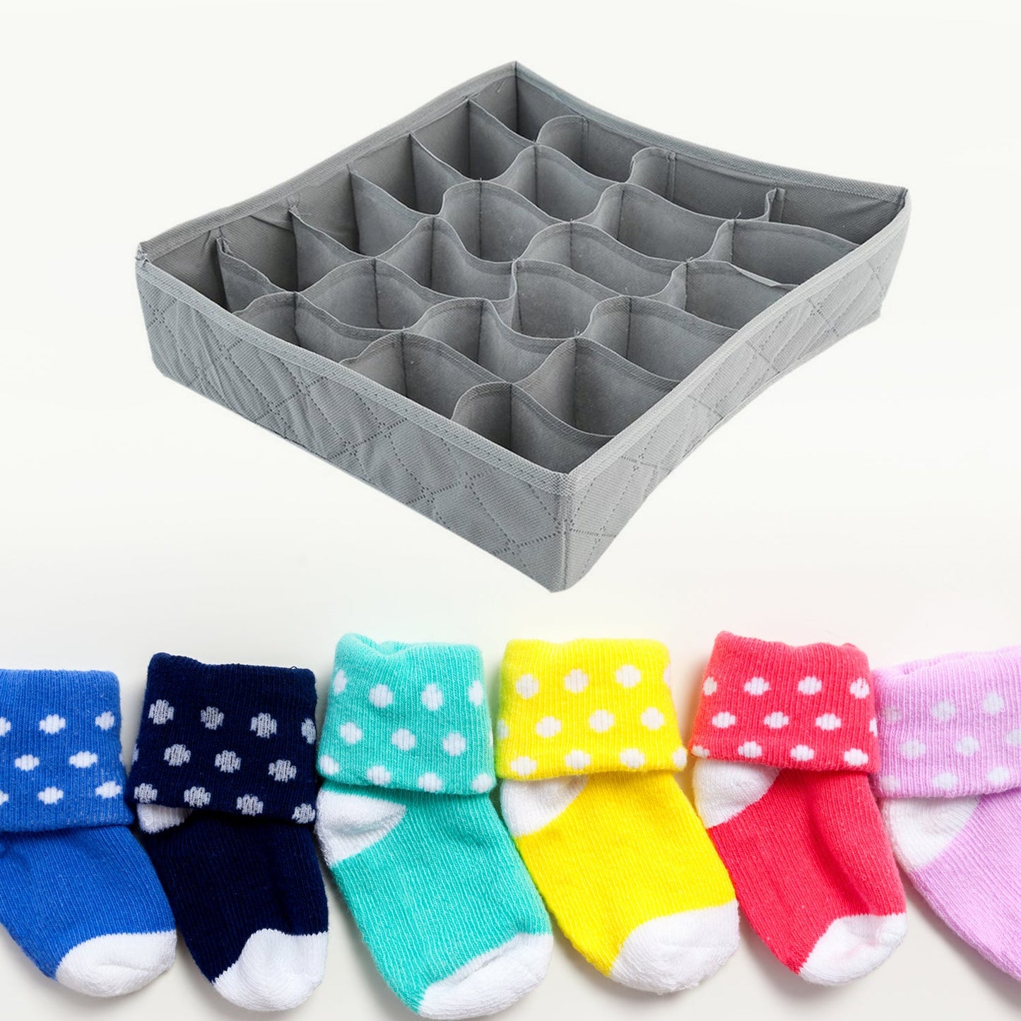 Folding Removable Tie Necktie Sock,Handkerchiefs, Ties, Belts and Underwear Storage Boxes, Easy Assemble Lightweight Folding for Home Daily Use (1 Pc Mix Design)