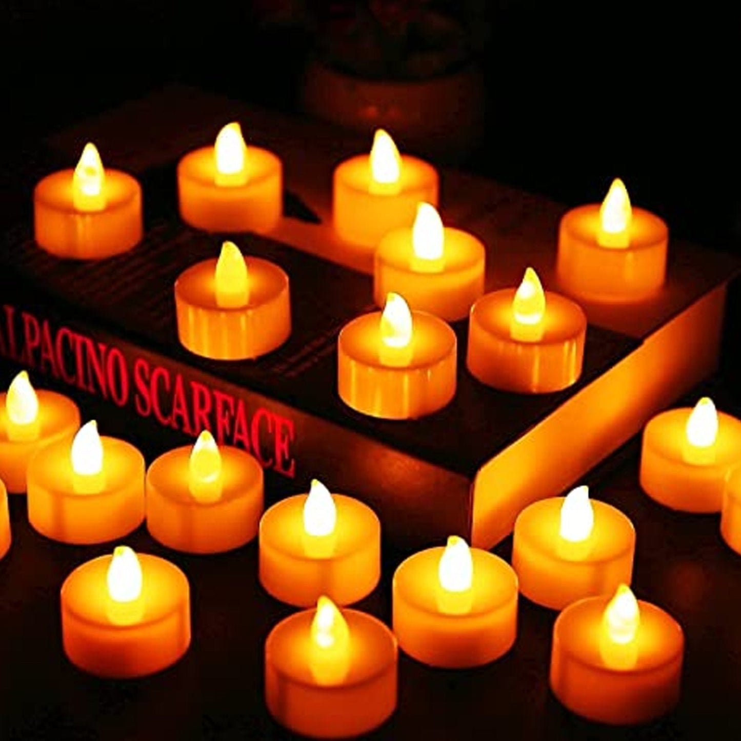 Festival Decorative - LED Tealight Candles (White, 24 Pcs)