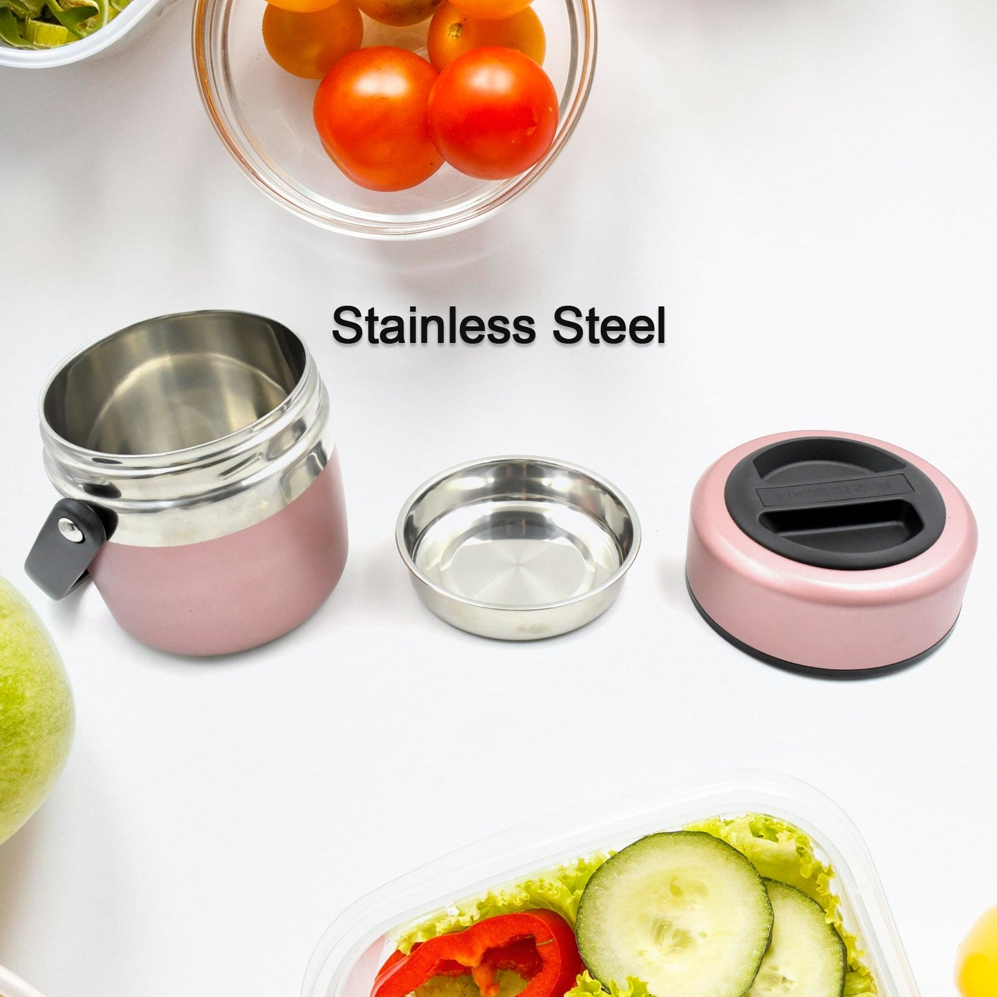 Leak-Proof Thermos Flask: Keeps Food Hot & Fresh (Stainless Steel, Multi-Color)