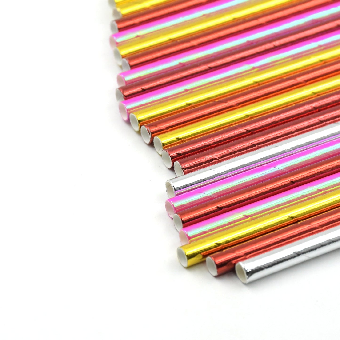 5519 Home Paper Straws Durable & Eco-Friendly Colorful - Drinking Straws & Party Decoration Supplies, Adorable Solid Color Food Grade Paper Straws for Birthday, Wedding, Baby Shower Celebration (25 Pcs Set)