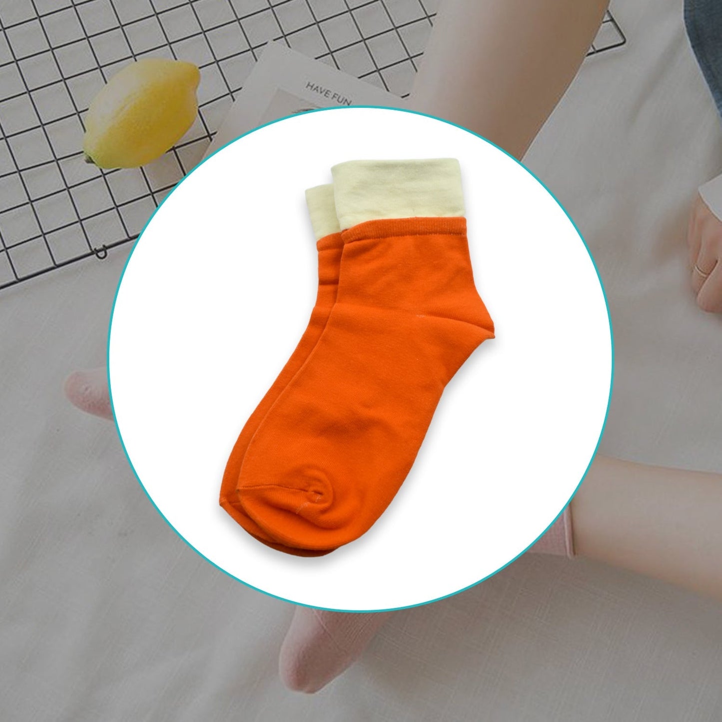 Socks Breathable Thickened Classic Simple Soft Skin Friendly (1Pair)