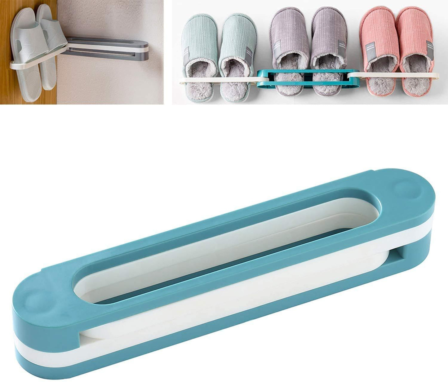 1122 Multifunction Folding Slippers/Shoes Hanger Organizer Rack 