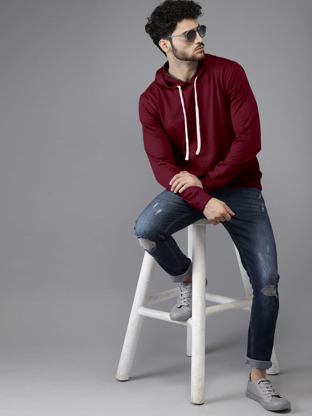 Maroon Colour High Quality Premium Hoodie For Men