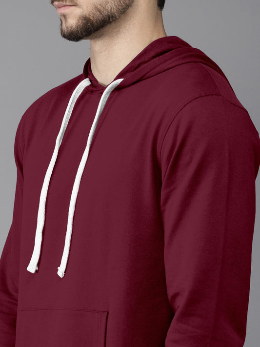 Maroon Colour High Quality Premium Hoodie For Men