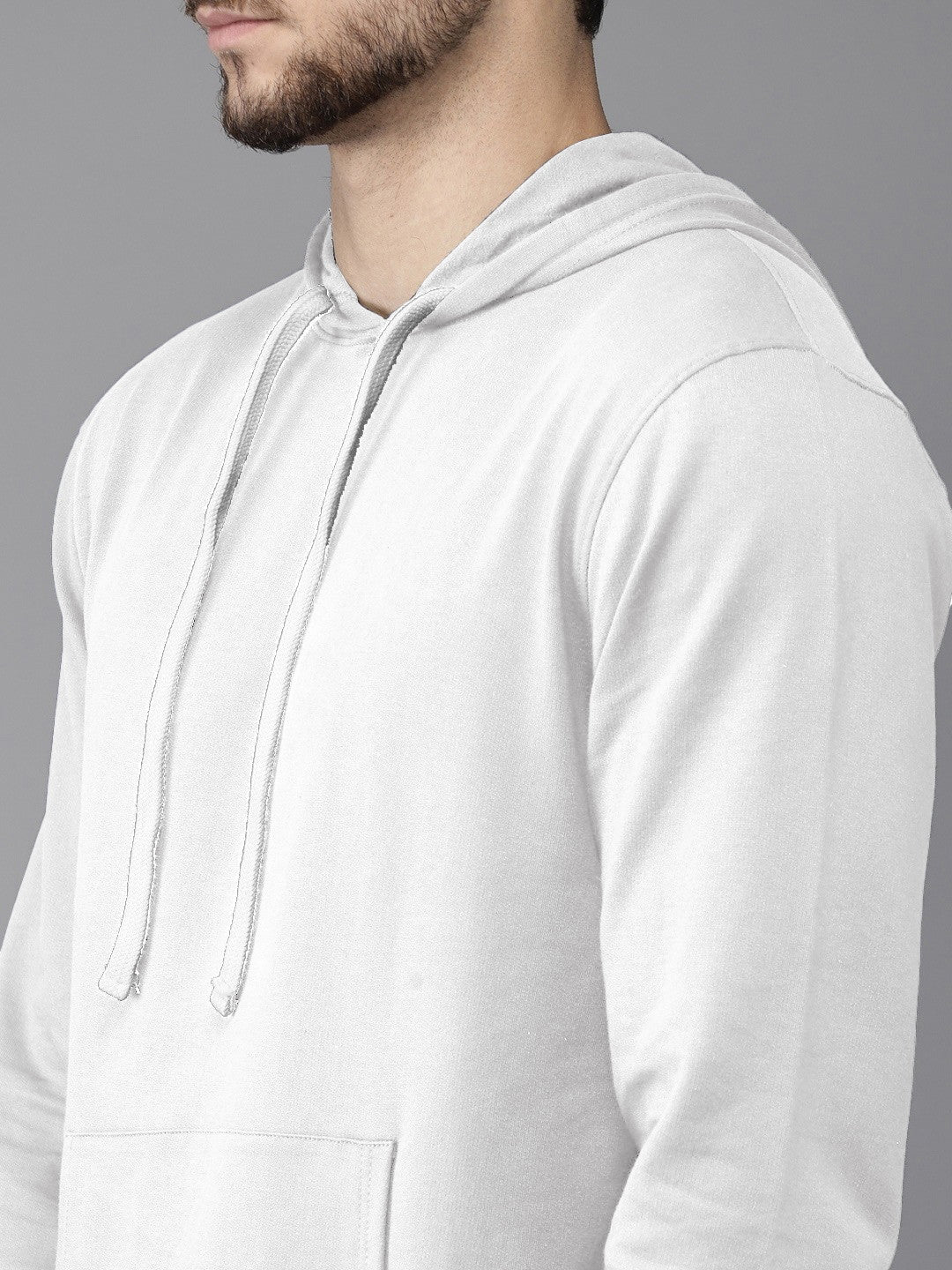 White Colour High Quality Premium Hoodie For Men