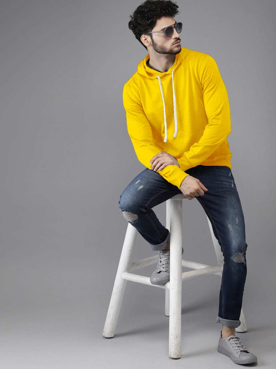 Yellow Colour High Quality Premium Hoodie For Men