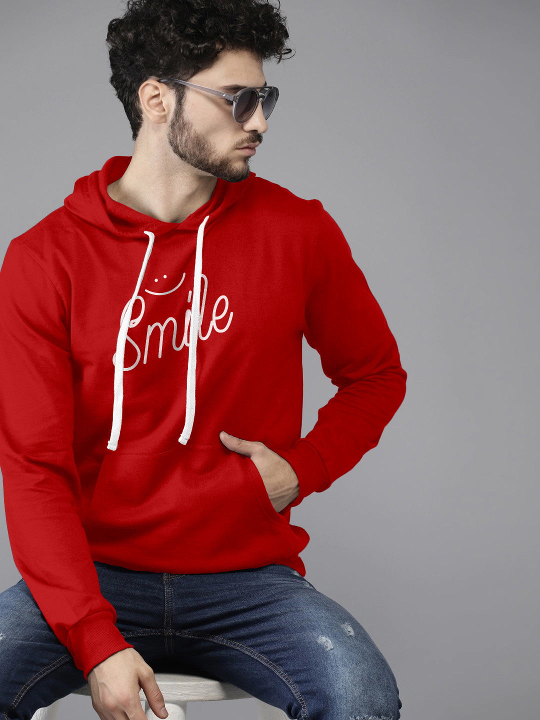 Smile Printed Premium Hoodie For Men and Women's