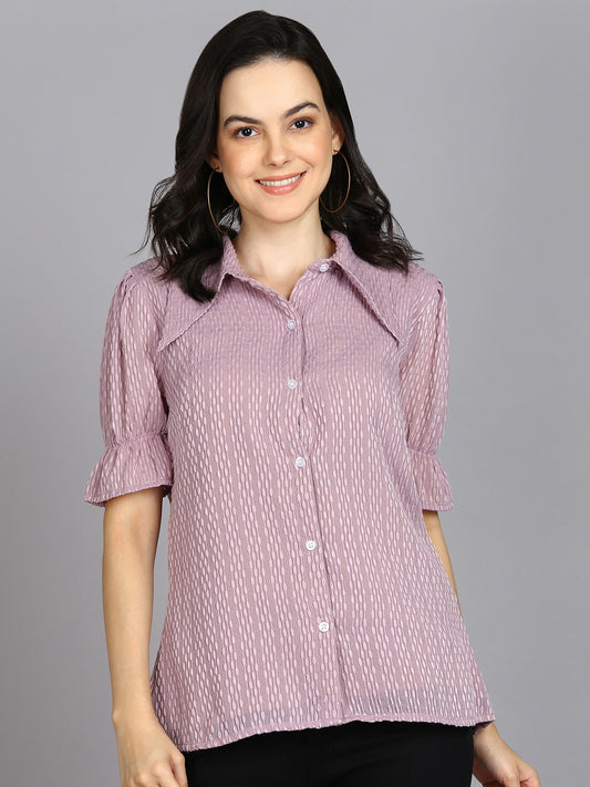 Prettify Womens Lavender Shirt